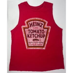 Heinz Ketchup Sleeveless Men's Tshirt size XL PreOwned in good condition